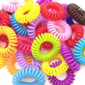 당고헤어끈 전화선 자국없는 화려한 여러색상 똥머리고무줄