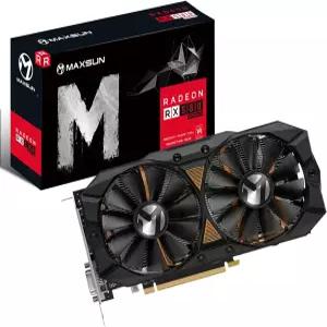 maxsun AMD Radeon RX 580 8GB 2048SP GDDR5 컴퓨터 비디오 그래픽 카드 GPU PC 게이밍용 256-비트 DirectX