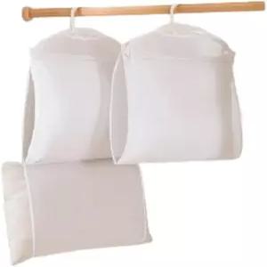 Nentment 2팩 침대 베개 건조대 플러시 인형 걸이대 정리용 메쉬 네트 백 침구 던지기 삽입 대체 채우기