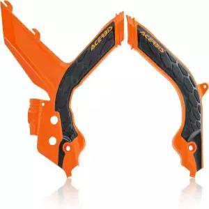 Acerbis X-Grip Frame Guards 16 KTM Orange/Black Compatible with