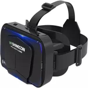 VR 헤드셋 범용 3D 가상 현실 고글 지원 360°Panorama 대형 화면 안티 블루라이트 조절 가능한 동공 거리