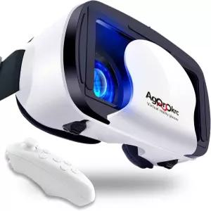 컨트롤러 조절 가능한 3D VR 안경 가상 현실 헤드셋 HD 블루레이 프로텍티드 휴대폰/안드로이드용 5~7인치