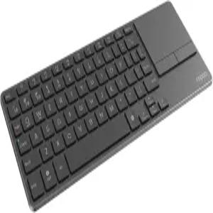 터치패드가 있는 라푸 휴대용 무선 키보드 PC 연결 TV/태블릿/스팀 덱/게임 콘솔/라스베리 파이/미니 PC용