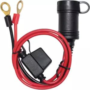 SPARKING 3FT 차량용 암 시가 라이터 플러그 소켓 to 렛 단자 12V 연장 케이블 (10A 퓨즈 포함 3FT)