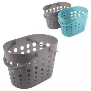 소프트 빨래 바구니 손잡이형 수납용품 약45.5x30x33cm 세탁용