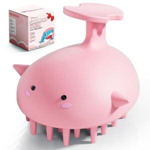 두피 마사지기 모발용 실리콘 헤드 브러시 건조 비듬 습식 도구 제거를 스크러버 제거제 핑크 성장 관리를 마사지 각질 위한 샤워 모발