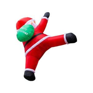 산타 풍선인형 크리스마스 대형 벌룬 인형 벽산타 에어 [2미터] 파티 조명