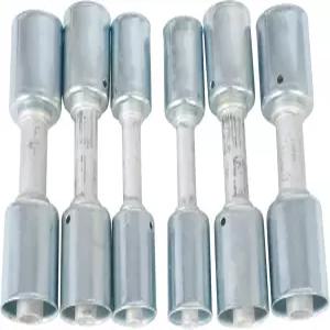 와이즈픽 6PCS 에어컨 6 8 10 AC 피팅 세트 스트레이트 알루미늄 리듀스 호스용 언 재킷 포함