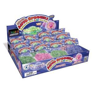 지오스페이스 슈퍼 소닉 LED 오토 스피너즈 자가 구동 스피닝 탑(12팩)