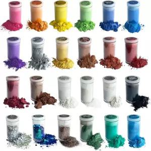 비타리 프리미엄 미카 파우더 진주 광택 안료 세트 - 에폭시 수지 아크릴 페인트 목욕 폭탄 비누 만들기