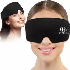 퍼프 눈을 위한 쿨링 마스크 젤 퍼프를 콜드 컴프레션 편두통 두통 다크 서클 재사용 가능하고 유연하며