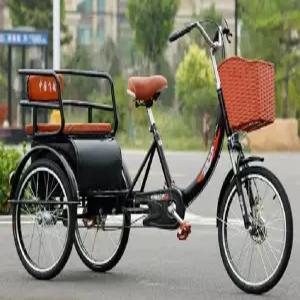 노인 이동 세발자전거  페달 동력 자전거 성인자전거