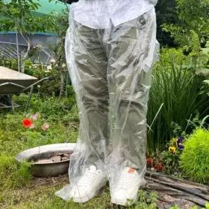 [셀러에이드]성인 여성 남성 투명 일회용 방수 비닐바지 비닐 방수바지