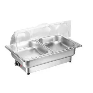 전기용 챠핑 디쉬 푸드 워머 사각 냄비 뷔페 부페 스텐 용기 중탕기