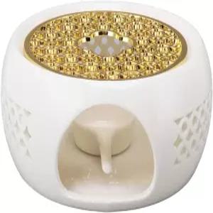 합금 쿠션과 캔들 홀더가 있는 포키티 찻주전자 워머 고온 저항으로 도자기 찻주전자를 깨지는 티라이트