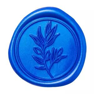 포나티아 유칼립투스 웨딩 초대장 봉투 봉인 스티커 50개의 자체 접착 로열 블루 크리스마스 카드 선물