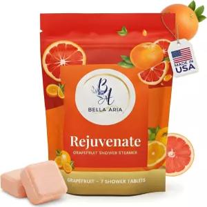 자몽 샤워 스티머 아로마테라피 ？ 7가지 오래 지속되는 에센셜 오일 폭탄 회춘을 위한 대형 스파 정제