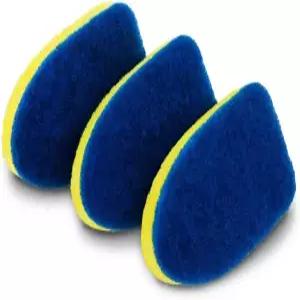 리브만 디시매틱 긁히지 않는 스크러버 접시 지팡이 리필 세척 스펀지 - 부드러운 헤드 유리 및 섬세한