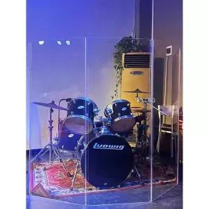 접이식 방음부스 드럼 방음판 칸막이 투명 스크린 방음보드 방음벽 몽땅