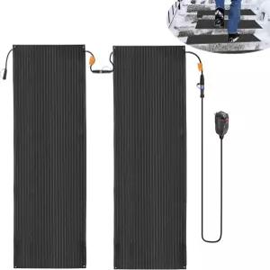 슬래시쿨 ( 2팩 ) 20 x60 제설용 열선 통로 매트 - 고급 겨울 야외 난방 스노우 카펫 신뢰할 수 있는 눈과