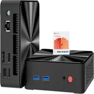 미니 PC 1년 오피스 365 인텔 4코어 N100 프로세서(비트 i3-1115G4) 16GB RAM 512GB SSD 데스크톱 컴퓨터