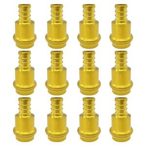 HOOSHING 12피스 3CM 2인치 프레스 연결 어댑터 황동 PEX 크림프 쿠퍼와 커플링 파이프용 프로프레스 피팅
