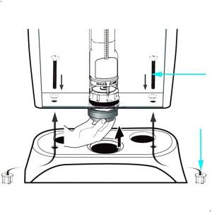 2pc 플라스틱 화장실 경첩 닫기 커플 링 볼트-너트 시트 고정 키트 및 수리 용 와셔 포함