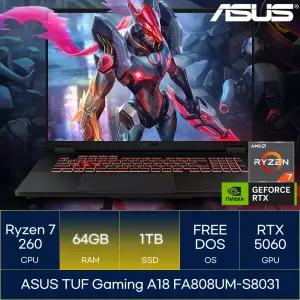 ASUS TUF Gaming A18 FA808UM-S8031 (RAM 64GB_SSD 1TB)_마우스+장패드+백팩증정 AN