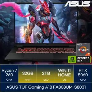 ASUS TUF Gaming A18 FA808UM-S8031 (RAM 32GB_SSD 2TB_WIN11)_마우스+장패드+백팩증정 AN