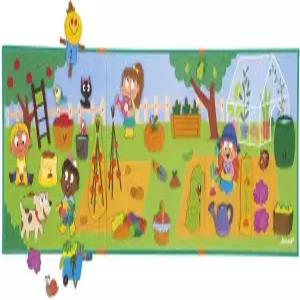 Janod - 마그네티스토리 정원 창의적인 스토리텔링 휴대용 자석 놀이 상상력 및 기술 개발 장려 완벽한