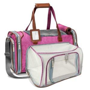 PEANUT GOLD SERIES 미니 플리스 프리미엄 베이스가 반려동물 캐리어 튼튼한 항공사 플러시 지퍼 부드러운 침구 잠금 인조 셀프 양면 있는 승인 가능한 합판 브랜드 레드 확장 로사