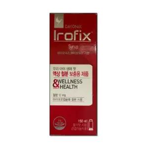 데이오닉스 아이로픽스 시럽 비린내 없는 아기 유아 마이크로캡슐 액상 철분제 150ml x 3개