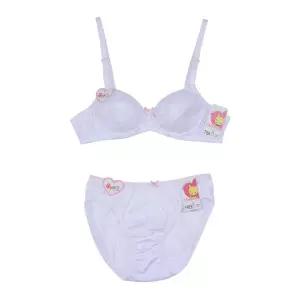 3단계 풀컵 브라팬티 와이어 중학생 중딩속옷 속옷