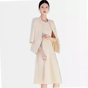 하객룩 원피스 출근룩 7부 여름 여성 투피스 재킷 자켓 세트 정장 중년