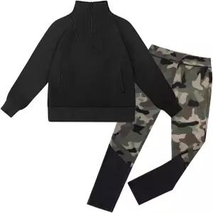 그레이스 카린 걸스 가을 의상 틴 2피스 스웨트셔츠 스웨트 팬츠 복학 운동복 패션 귀여운 옷 사이즈 6-12