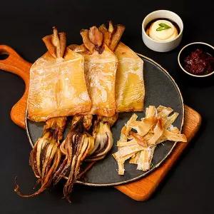 [롯데백화점]자연맛남 바로먹는 촉촉 순살 오징어 4-6미 (190gx2팩) 껍질제거/무조미