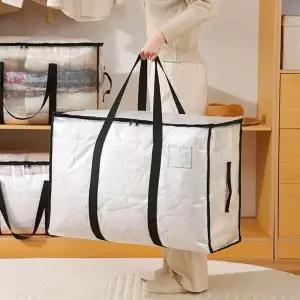 대형 VGQ887W6 패브릭 의류 투명 옷 정리함 보관함 72L