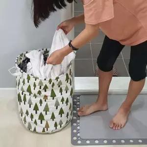 린넨 IFY907C7 장난감정리함 패브릭 바스켓 소나무