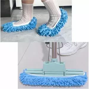 탈착식 RNJ367K5 발걸레 5세트 청소슬리퍼 걸레리필 슬리퍼커버