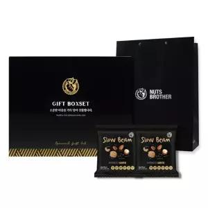 [너츠브라더] 하루한줌견과 슬로우빈 60봉 선물세트 + 쇼핑백(포함)