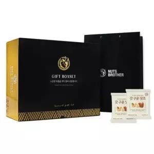 [너츠브라더] 하루한줌견과 갓구운넛츠 60봉 선물세트 + 쇼핑백(포함)