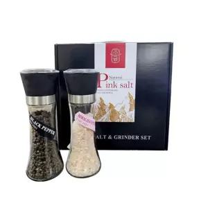 VFH 핑크소금 선물세트 15호 .후추.그라인더 용세트 명절 인사 거래처 직원 답례 답례품