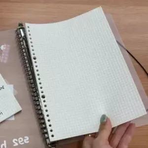 [문구] B5 모눈 노트 바인더 속지 다이어리 꾸미기 표지