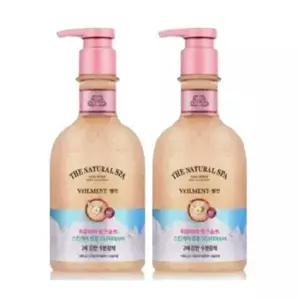 온더바디 벨먼 내추럴 스파 수분광채 핑크솔트 스크럽 바디워시 400ml 2개