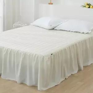리빙홈 루시 셔링 항균 마이크로 밴딩 침대스커트 Q 누빔 매트리스 커버
