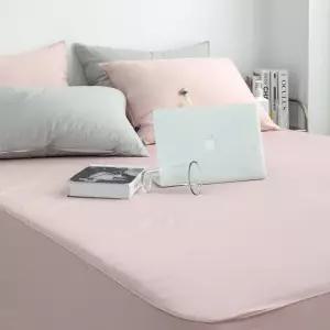 리빙홈 샤이니 40수 순면 홑 매트리스커버 SS+Q 패밀리 침대커버