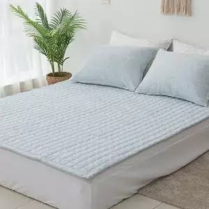 리빙홈 빈티지 들꽃 마이크로 모달 이불패드 Q 카페트 러그