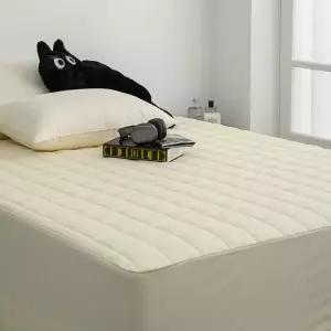 리빙홈 샤이니 40수 순면 누빔 매트리스커버 SS+Q 패밀리 침대커버