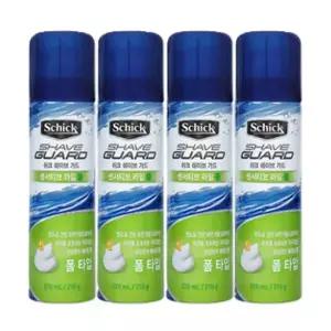 SCHICK 쉐이브 가드 센서티브 라임 폼 220ml 4개