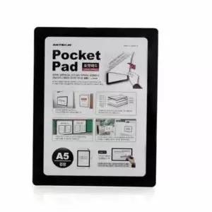 [문구/오피스] A5 다이어리 포장 커버 검정 포켓패드 라벨 표지